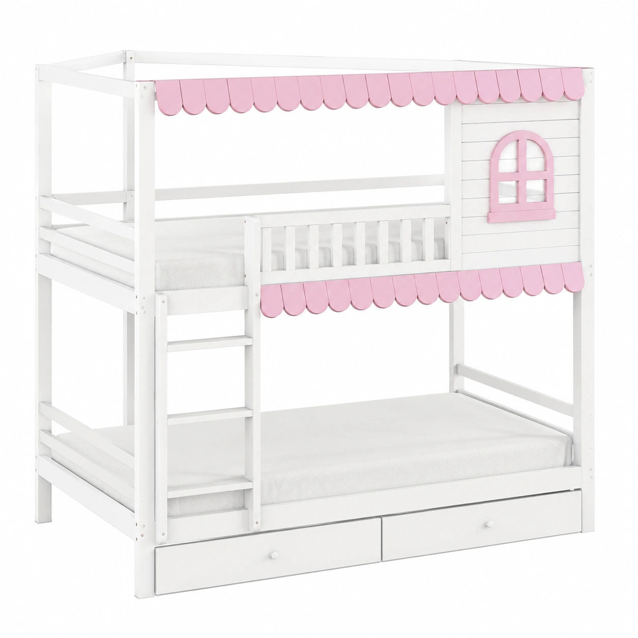 lit-superpose-enfant-90-x-200-cm-avec-securite-et-rangements-blanc-et-rose-mwdadg2335lb