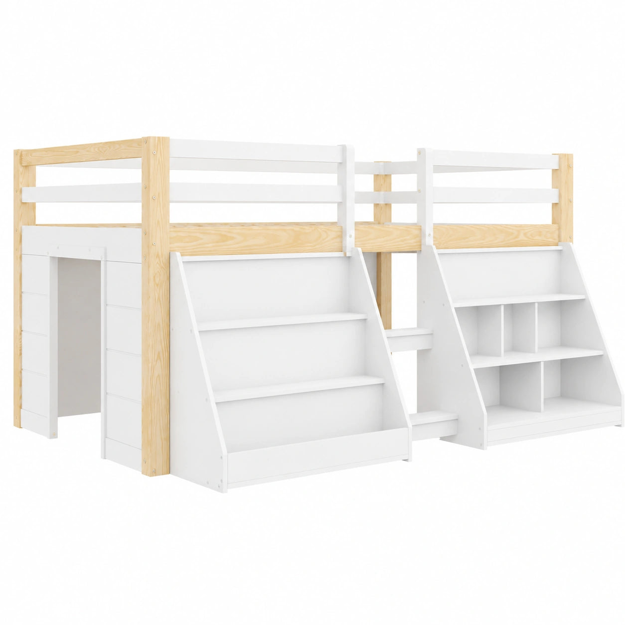 lit-superpose-enfant-avec-rangements-barriere-de-securite-blanc-et-bois-ojaped2381bf